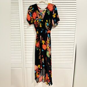 Floral high to low dress